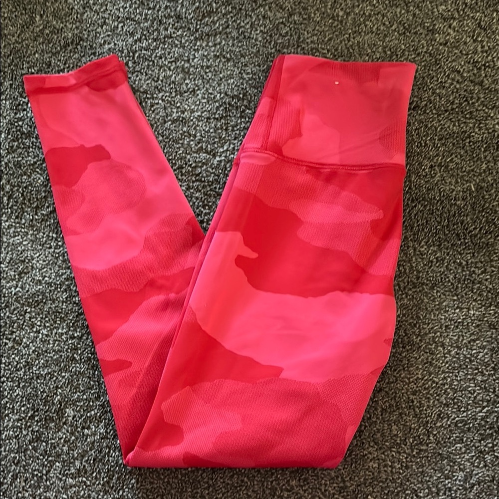 Aerie Red Camouflage Leggings